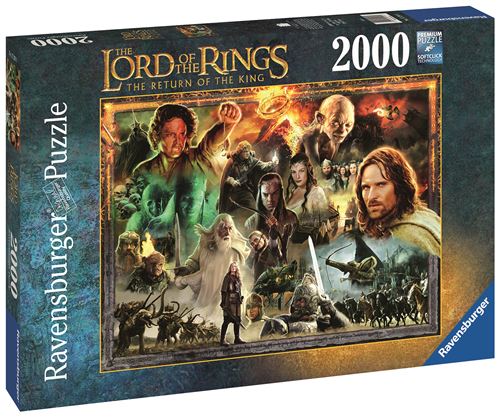 Puzzle Ravensburger Le Retour Du Roi Le Seigneur Des Anneaux 2000 Pièces