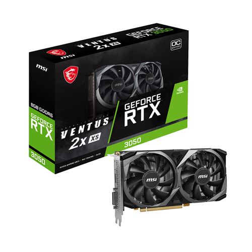 Carte Graphique MSI Nvidia GeForce RTX 3050 VENTUS 2X XS 8G OC