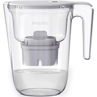 Carafe filtrante 2,6 litres blanche avec timer numerique de changement de cartouche + 1 filtre X-Clean AWP210 d''une duree de vie de 1 mois