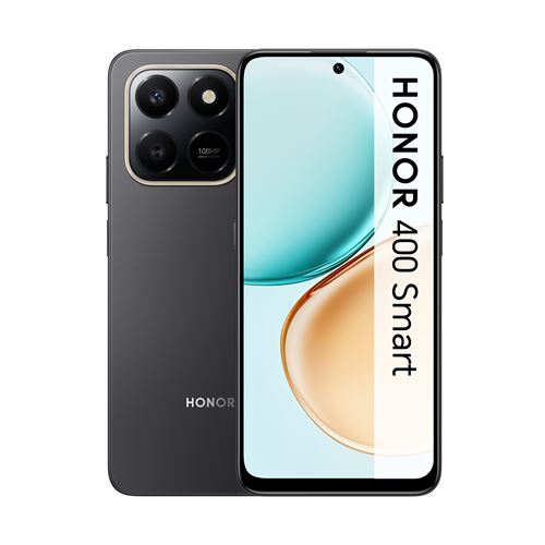 Smartphone Honor 400 Smart 6,77"" Double nano SIM 128 Go Velvet Black État correct - Honor reconditionné disponible sur Fnac