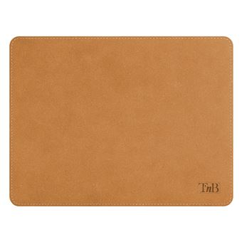 Tapis de souris T'nB en cuir recyclé Marron clair - 1