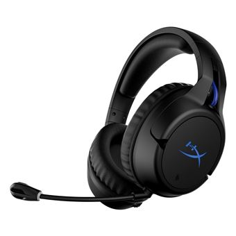 Micro casque gaming sans fil HyperX Cloud Flight pour PS5 et PS4 Noir et bleu