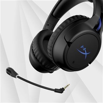 Micro casque gaming sans fil HyperX Cloud Flight pour PS5 et PS4 Noir et bleu