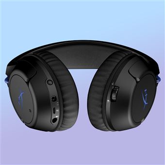 Micro casque gaming sans fil HyperX Cloud Flight pour PS5 et PS4 Noir et bleu