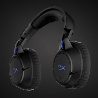 Micro casque gaming sans fil HyperX Cloud Flight pour PS5 et PS4 Noir et bleu