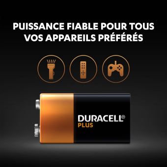 Duracell Plus Power MN1604 - Batterie 9V - Alcaline