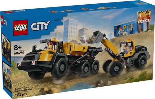 LEGO® City 60494 Le camion benne et la chargeuse frontale