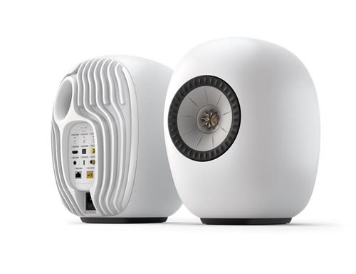 Enceintes connectées Hi Fi KEF LS Luxe Minéral vendues par paire