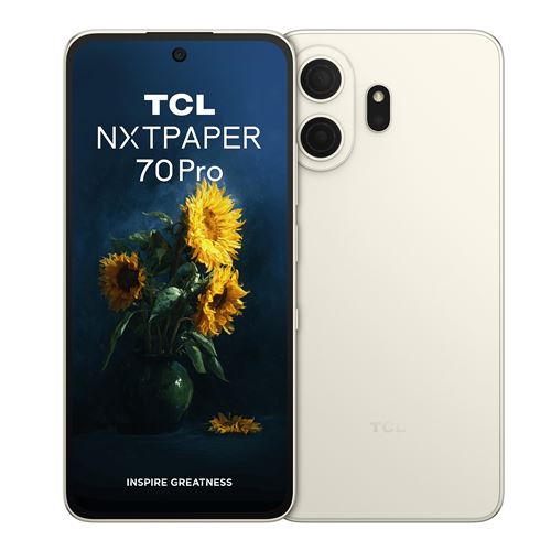Smartphone Tcl NxtPaper 70 Pro 5G 6,9 pouces 512 Go Or avec écran anti-reflets effet papier haute définition - Image 3