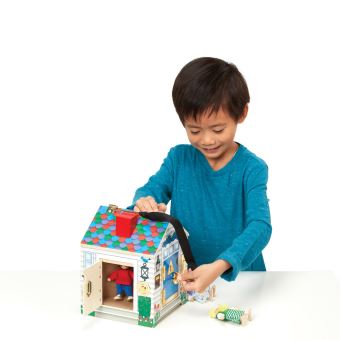 Melissa & Doug Maison de poupées meublée En bois