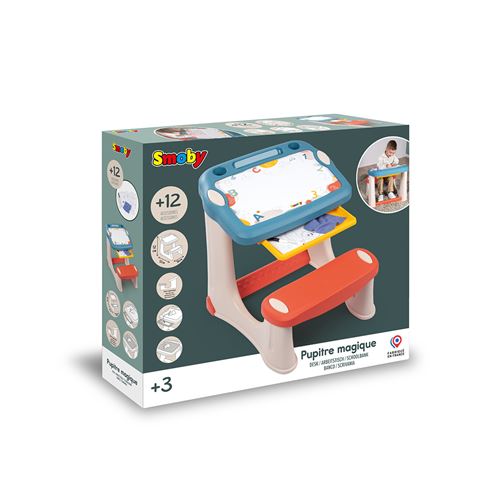 Bureau Pupitre Magique Smoby 7600420224 – Avec 12 Accessoires, Dès 2 Ans - vue 5
