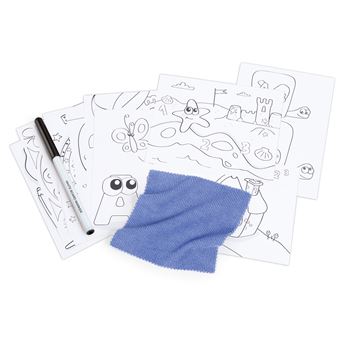 Smoby Table À Dessin Pour Enfants Bleu 028077 - Cahier de dessin - Creavea