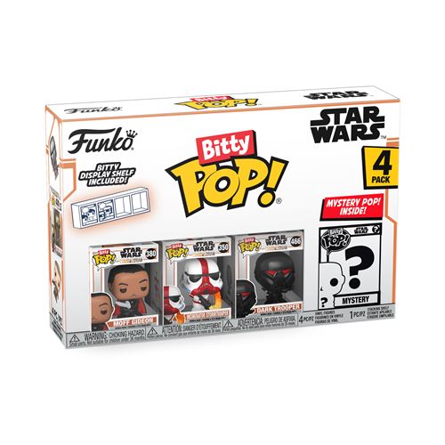 Pack 4 Figurines Funko Bitty Pop Mandalorian Moff Gideon