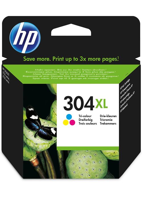 Cartouche d'encre HP 304XL Trois Couleurs Cartouche d'encre HP 304XL Trois Couleurs