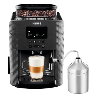 Expresso avec broyeur Krups YY4539FD ESSENTIAL Grise avec mousseur