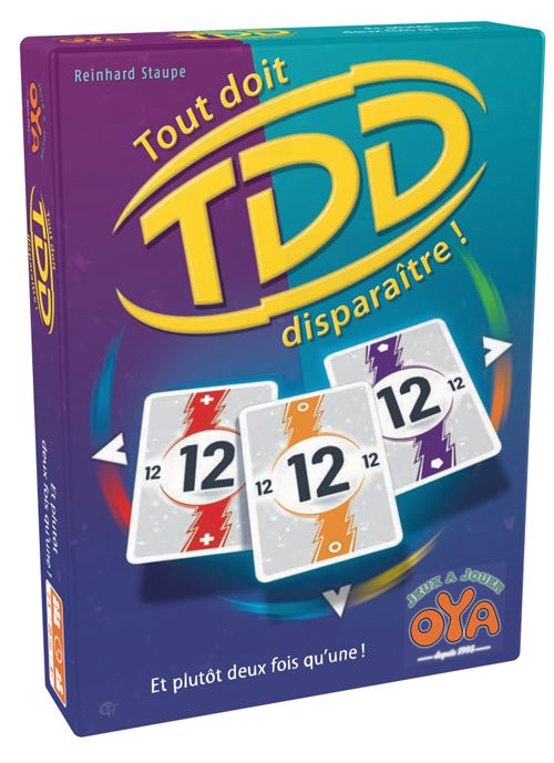 Jeu D'Ambiance Oya TDD Tout Doit Disparaître – 2-5 Joueurs, 15-30 Min