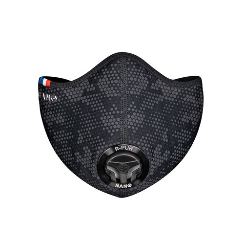 R-PUR Nano Light Reflective Camo anti-stofmasker zwart