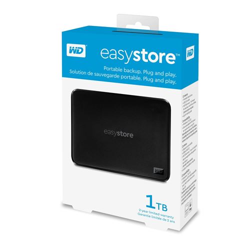 Western Digital Easystore™ USB 3.0 harde schijf 1TB - Fnac.be - Externe harde