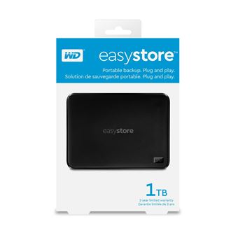 Digital Easystore™ USB 3.0 externe harde schijf 1TB Zwart - Externe harde schijf