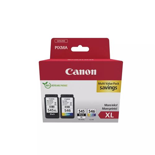 Pack de 2 cartouches Canon Pixma PG545XL+CL546 SEC