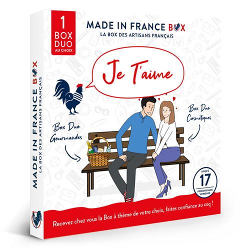 Coffret cadeau Made In France Box Je T'aime !