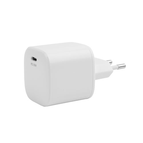 Chargeur secteur USB Type C 30 Watts Wefix Blanc