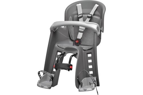Porte-bébé Polisport Bilby fixation sur cadre avant Gris