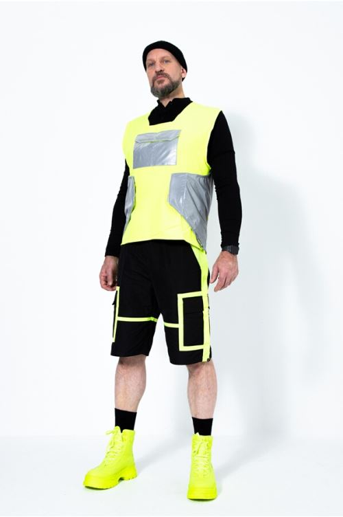 Veste Vélo réfléchissante réversible Urban Circus Gilet Swat Jaune Taille 1