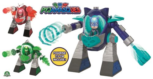 Vehicule avec figurine Pyjamasques Deluxe Turbo Movers Gluglu