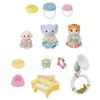Sylvanian Families - Le Village - La Famille Chat Bicolore - 5181