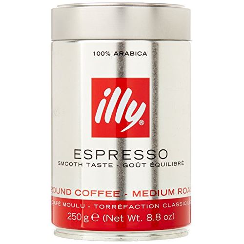 Illy Cafe Medium Roast Fine Grind Espresso Coffee 8.8oz Harold Import
