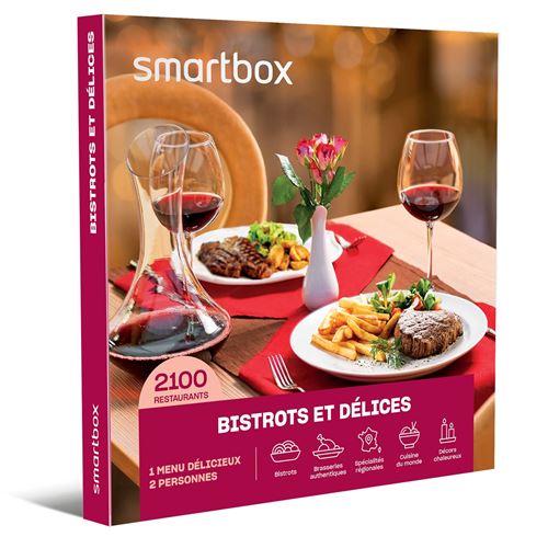 Coffret cadeau SmartBox Bistrots et délices