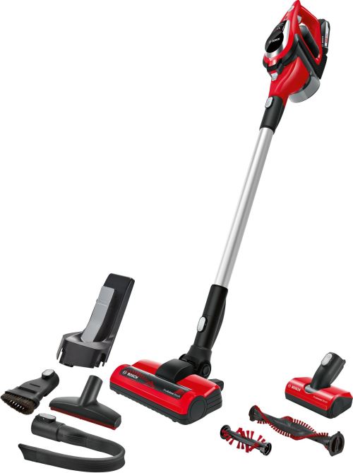 Aspirateur balai multifonction Bosh BBS81PET Unlimited Zoo 18 V Rouge