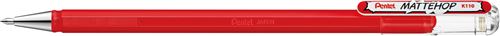 PENTEL - Roller gel encre opaque mate Mattehop, Rouge