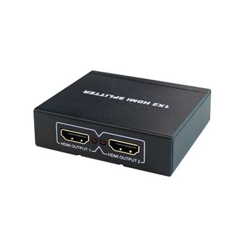 Accsup Video Verteilerbox – HDMI Ultra HD 4K – 1 Eingang 2 Ausgänge – Schwarz - 1