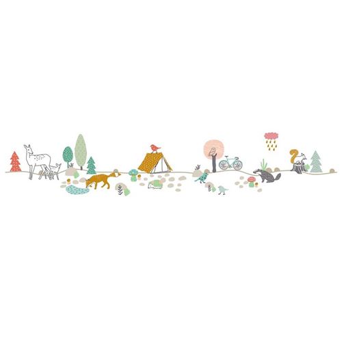Sticker mural Mimi'lou Frise Forêt