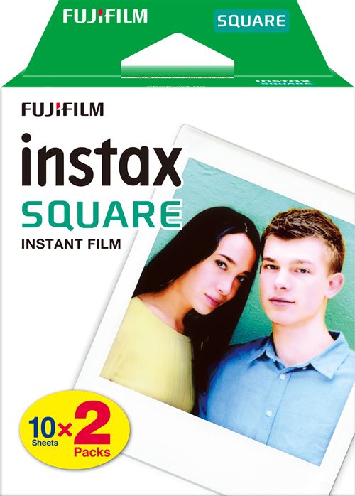 Film Fujifilm Instax Square Bi-Pack – 20 Poses, Compatible Square - vue 2