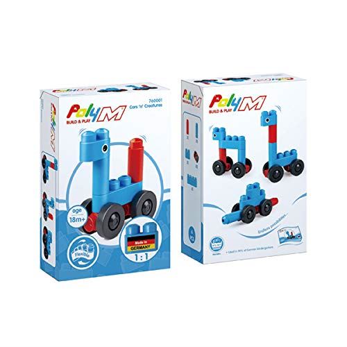 Jeu de construction Poly M Voitures Animales