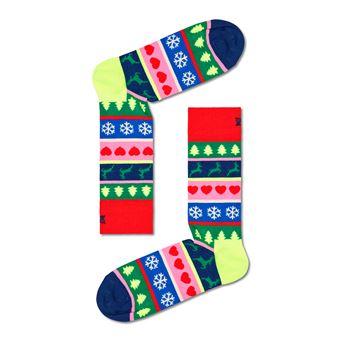 Chaussettes hautes et mi-bas Happy Socks Christmas Stripe Taille 36-40