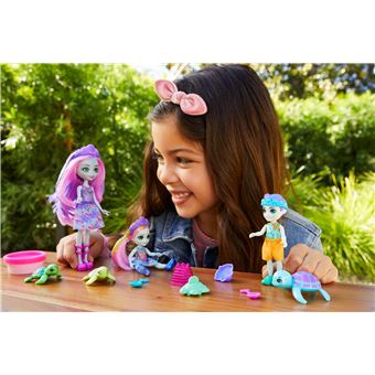 Poupée Enchantimals Famille Tortue et accessoires