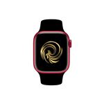 Apple Watch Series 7 GPS boîtier Aluminium Rouge 45mm avec Bracelet Noir Reconditionné Grade A