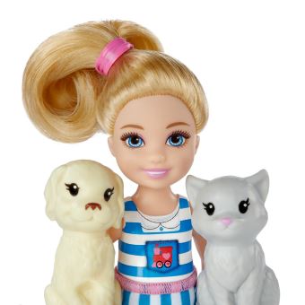 Playset Barbie Chelsea et le train des animaux