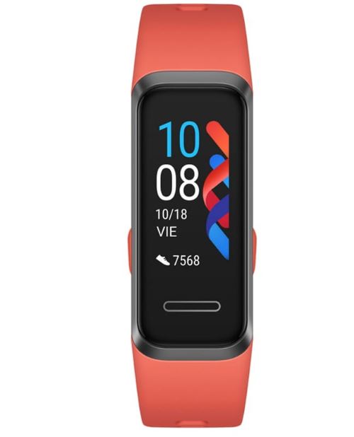 Huawei Band 4 Pro Tracker D'activités Avec Bracelet Caoutchouc Silicone Cinnabar Affichage 0.95 Bluetooth 25 G
