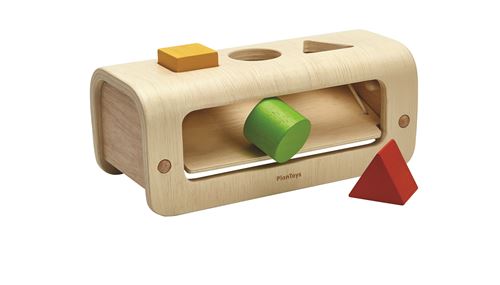 Banc à marteler Plan Toys en bois naturel 3 formes