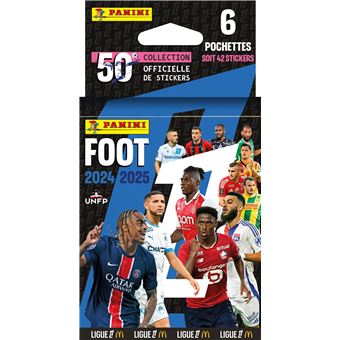 Blister Panini Équipes De France Football - 8 Pochettes (40 Stickers) - Collection 2024 Avec Joueurs, Joueuses Et Rookies