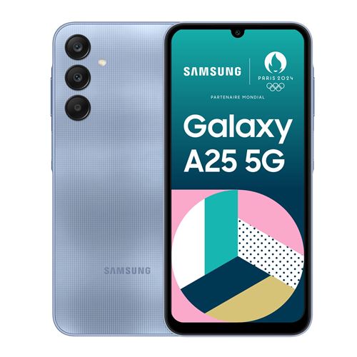 Smartphone Samsung Galaxy A25 6.5 5G Double nano SIM 128 Go Bleu