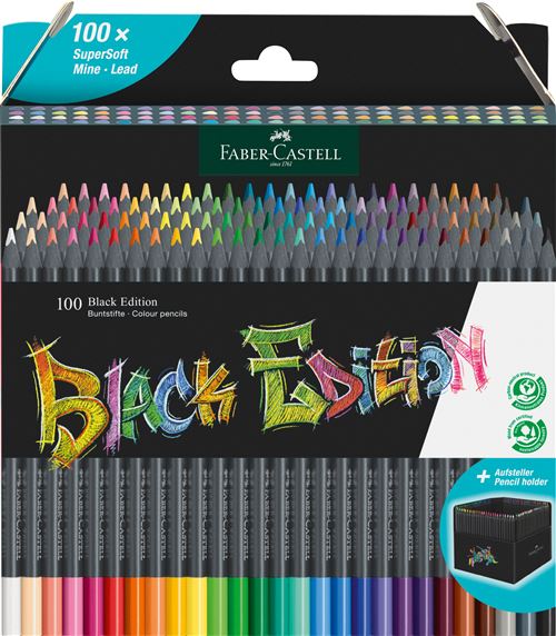 Pack de 100 étui Faber-Castell Black Edition