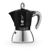 Cafetière italienne Bialetti Nouvelle Moka Induction 6 tasses Noir et Argent