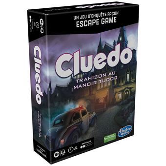 Jeu classique Hasbro Cluedo Trahison Au Manoir Tudor