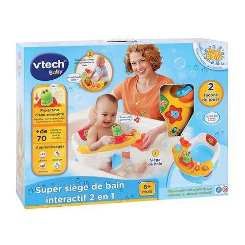 Siege De Bain Interactif Vtech Baby 2 En 1 Jouet A Manipuler Achat Prix Fnac